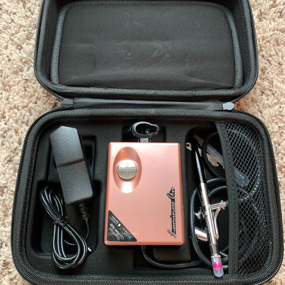 Luminess Airbrush Kit Rose Gold with Travel Case